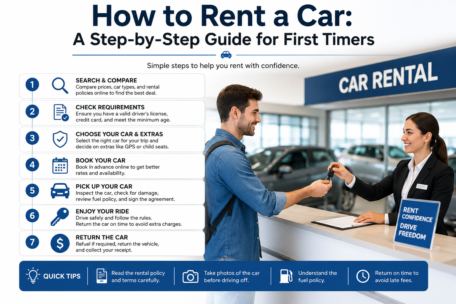 How to Rent a Car: A Step-by-Step Guide for First Timers