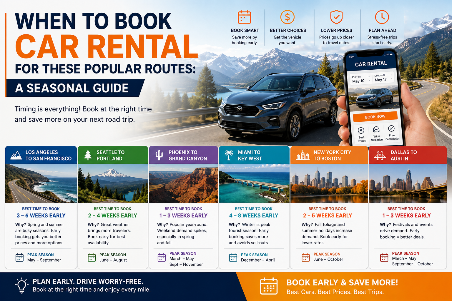 When to Book Car Rental for These Popular Routes: A Seasonal Guide